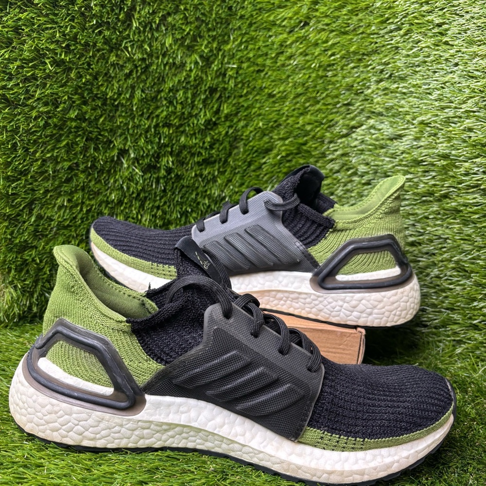 Size 9 Men’s - adidas UltraBoost 19 Black Tech Olive G27511